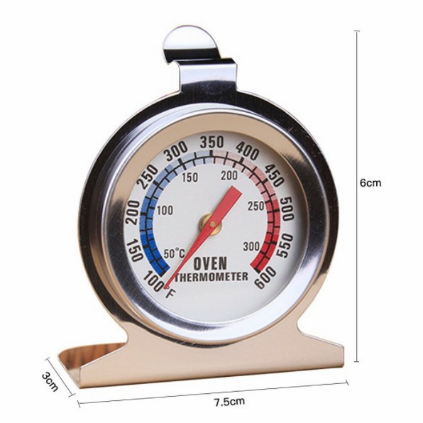 Thermometer Termometer Oven Stainless Pengukur Suhu Oven hingga 300⁰