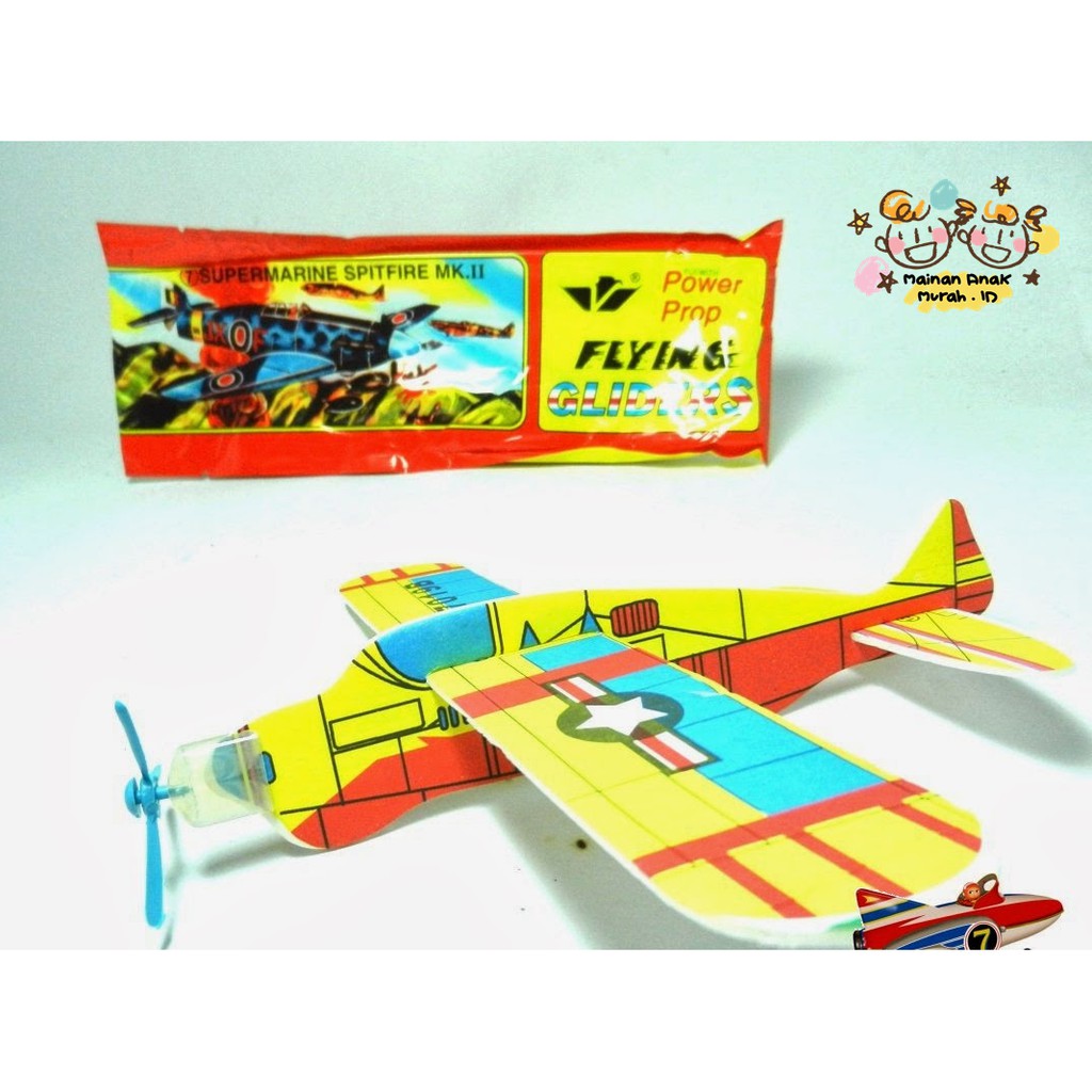  Pesawat  Terbang Rakit Bahan Gabus  Styrofoam Plane Flying 