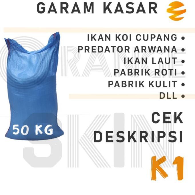 Garam Krosok / Garam Ikan / Garem Kasar 50 Kg K1 / Diantar Lc