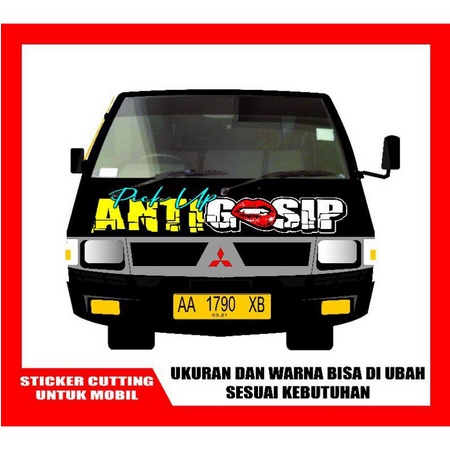 stiker mobil pick up l300 stiker kaca depan mobil grand max