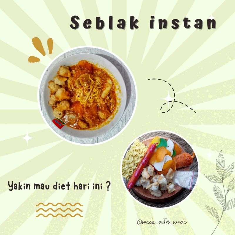 

Seblak instan original enak murah komplit homemade