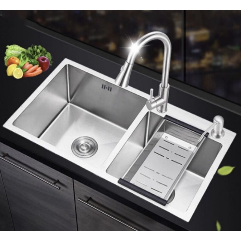 Paket komplit sink ONAN 8245 / paket sink kran flexible 8245 / Sink onan paket komplit kran flexible