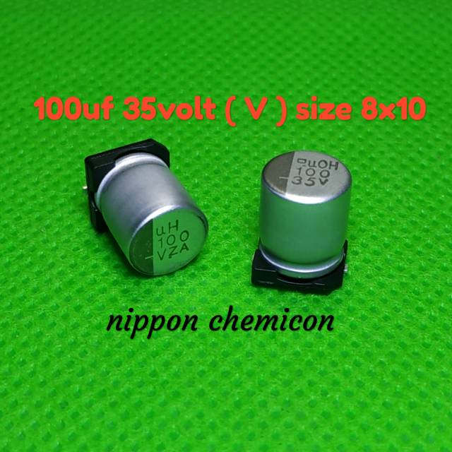 Solid kapasitor capasitor elko elco SMD 100uf 35v 100 uf 35volt V 8x10 High quality product