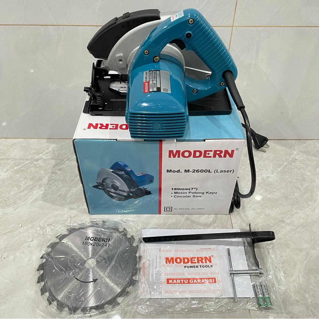 Modern M-2600L / M2600L / Circular Saw Modern M 2600 L Mesin Potong Gergaji Kayu 7" Modern M 2600L