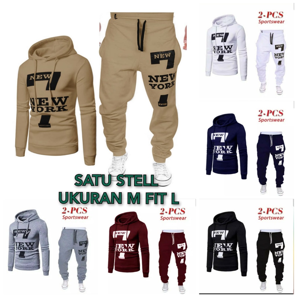 POLILE781 - TERMURAH STELAN JOGGER HODDIE NEW YORK