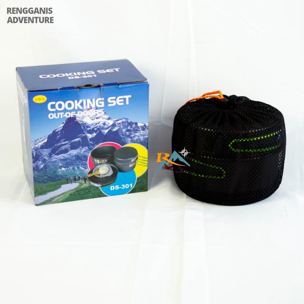 Cooking set SY 200 DS 101 DS 301 DS 308 Penggorengan Alat Masak Camping