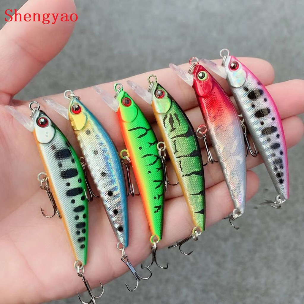 Shengyao 1Pcs New Japan Sinking Minnow Umpan Pancing 7cm 7g Swimbait Fishing Lure Ikan Bass Wobbler Kail Memancing Tackle