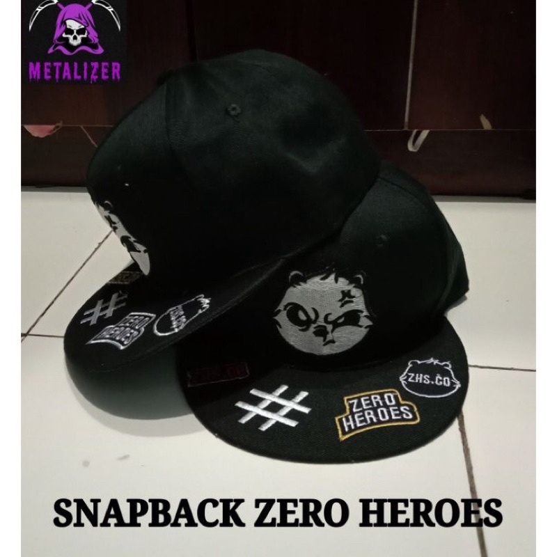 Topi Snapback Musik Punk Metal Heroes Zero