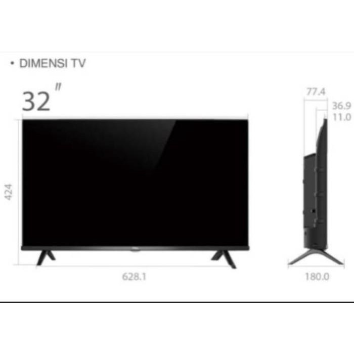 Tcl 32 Inch Android 32A5 4Ndroid Ai Smart Tv Hd Led Penerus 32A3