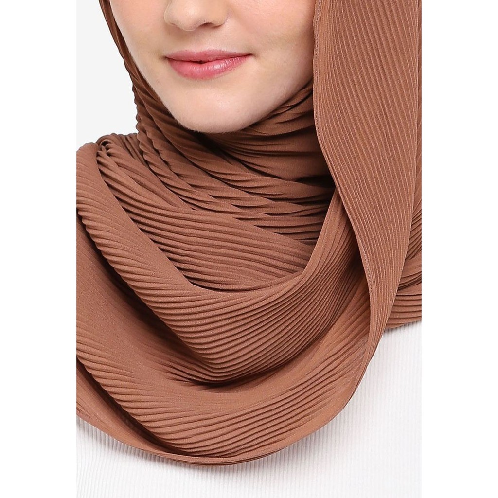 Pashmina Plisket Ceruty Babydol//Pasmina Shawl-lemon