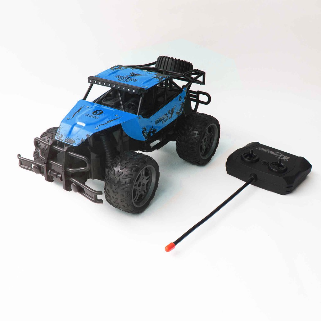 RC Remote Control Car Mobil Remot Kontrol King Cheetah Turbo - IRONHIDE KILLER EDITION (Biru)