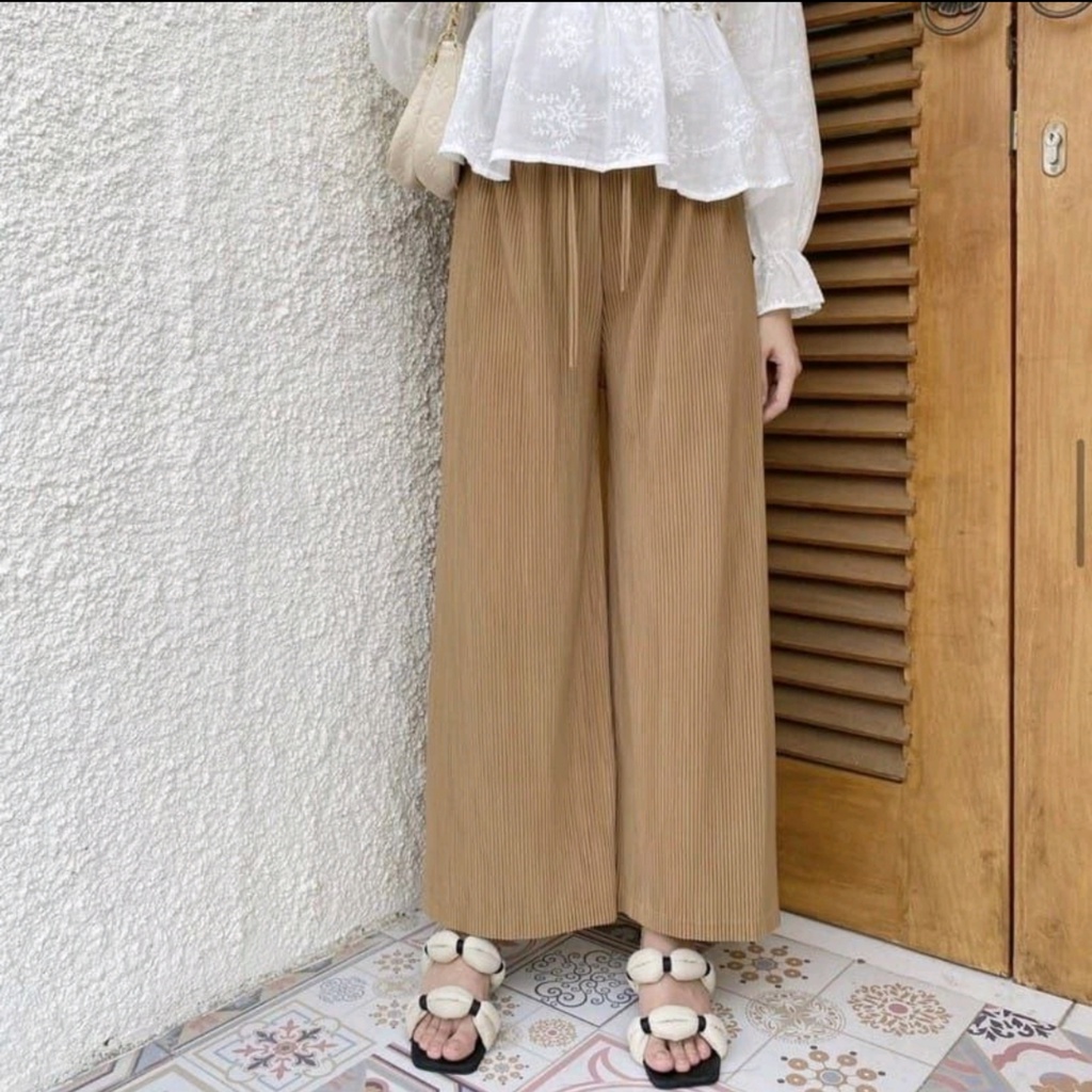 CELANA KULOT PLISKET LIDI / KULOT PLISKET TALI LIDI TERMURAH