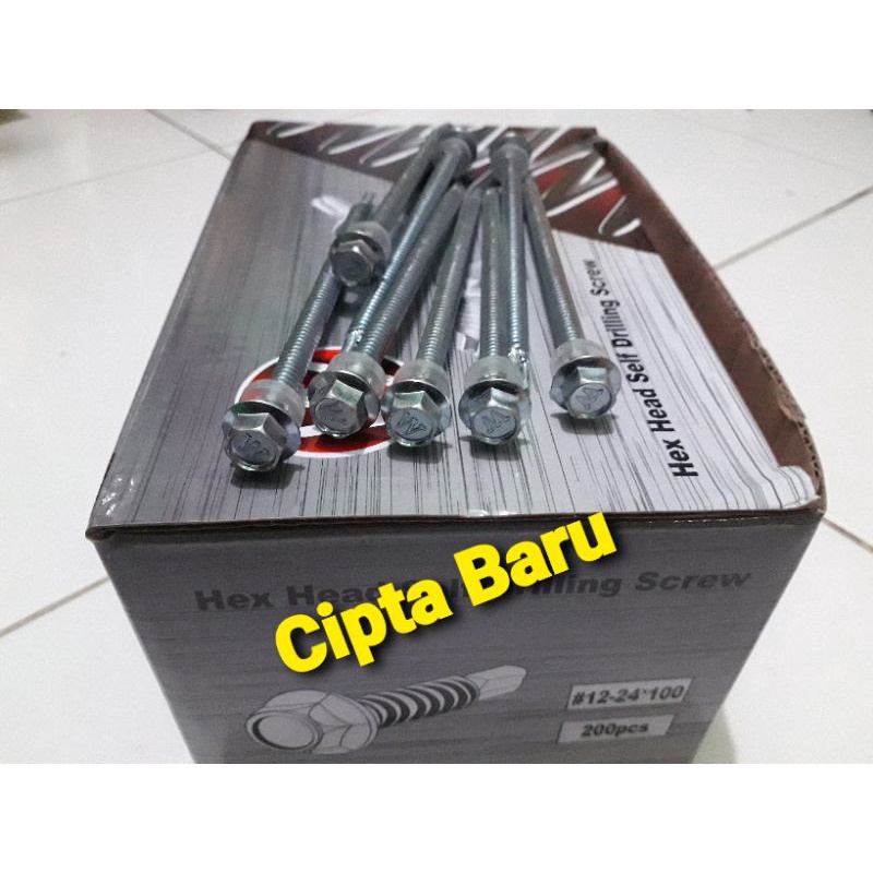 Jual 1ktk(200pcs) Baut Drilling/ Drilling Screw/ Baut Hollow/ Baut Baja ...