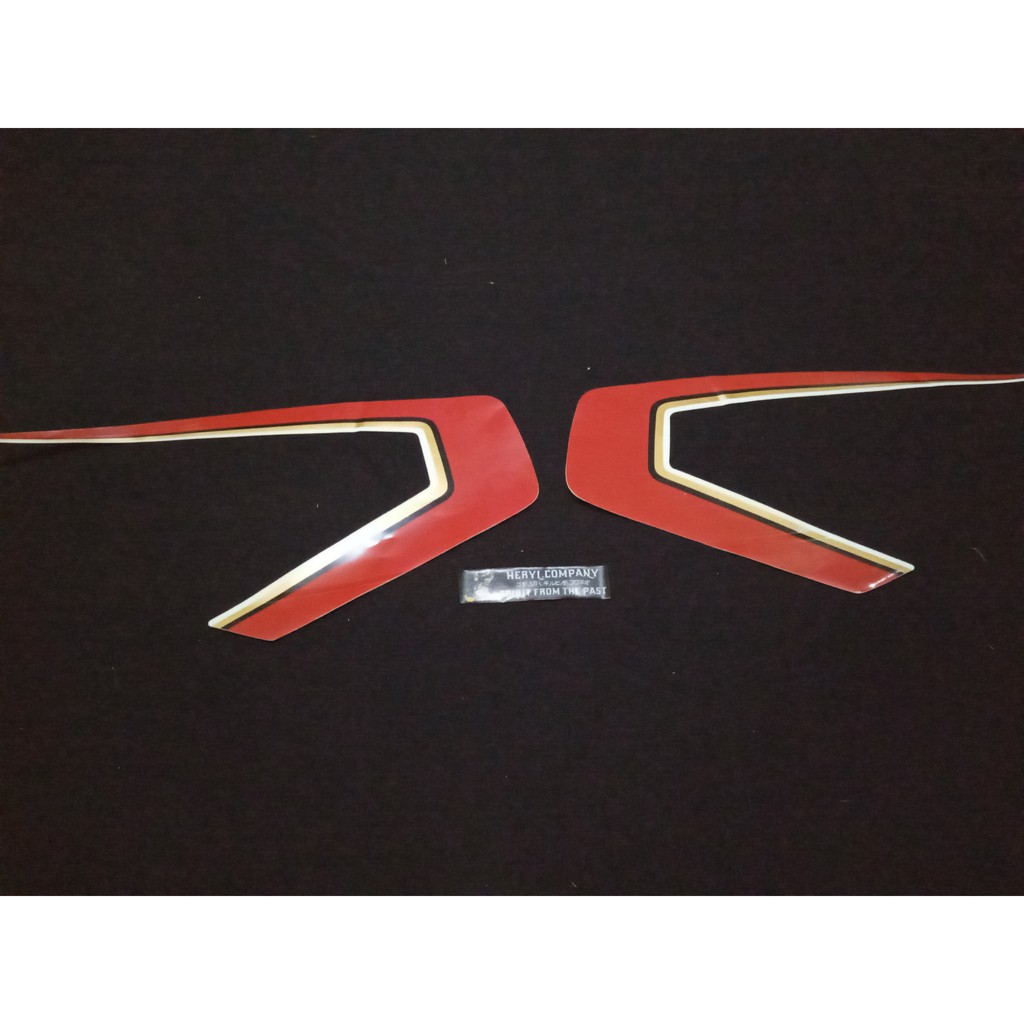 STRIPING YAMAHA RX KING COBRA 1983 1984 MERAH HIGH QUALITY