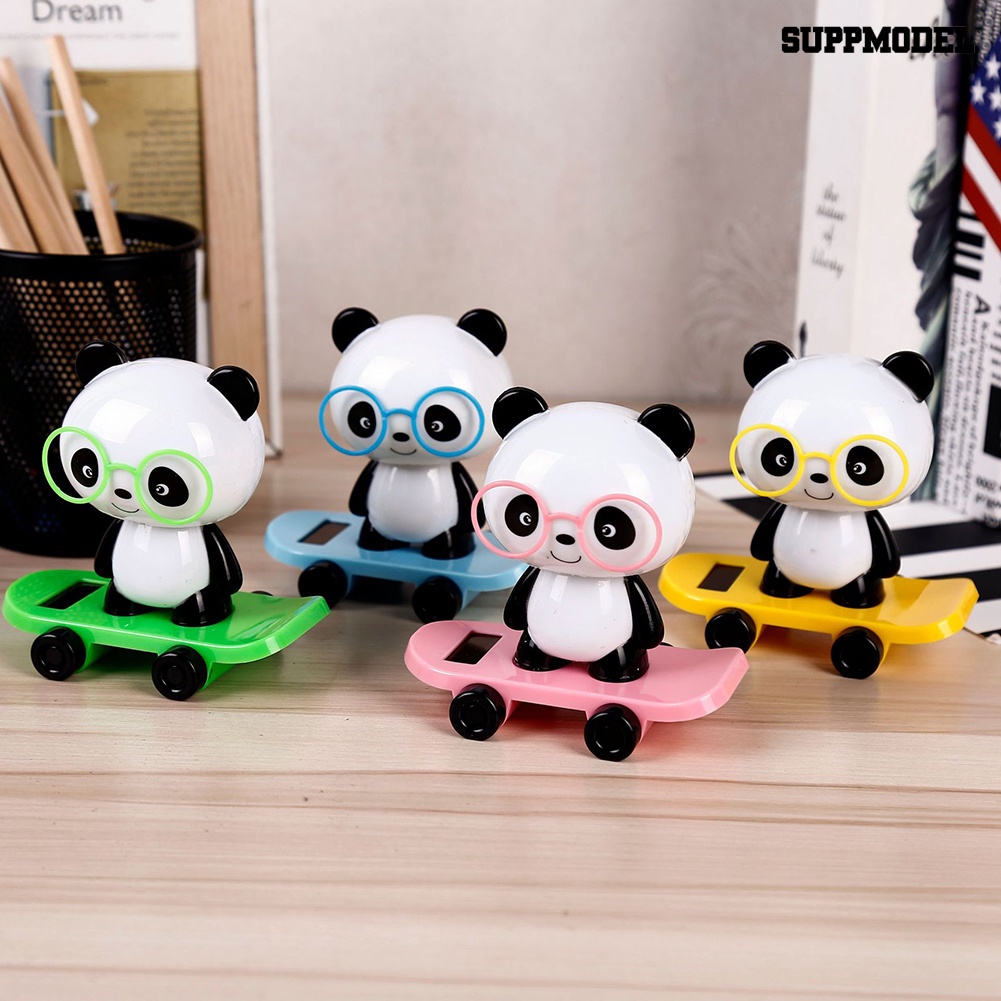 Mainan Boneka Panda Menari Tenaga Surya Untuk Dekorasi Dashboard Mobil