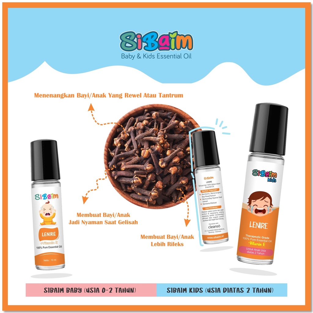 Menenangkan Bayi Rewel - SIBAIM BABY LENIRE Essential Oil 10ml by psikopediastore