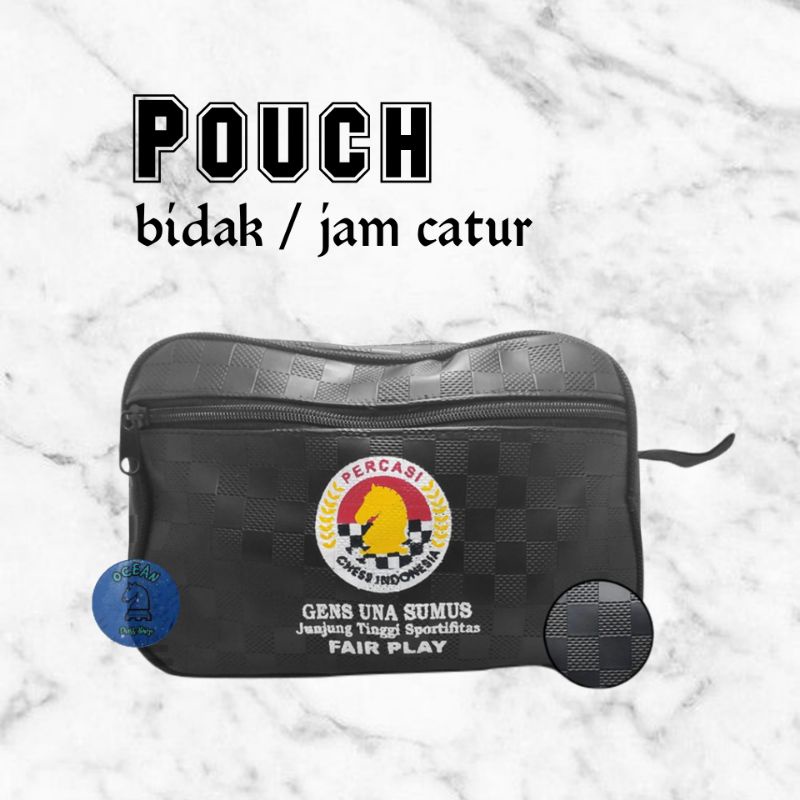 Tempat bidak catur premium varian black