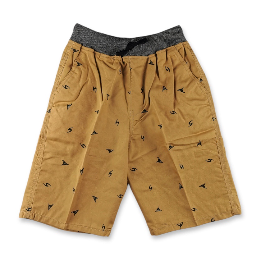 Celana Pendek Pria Jumbo Dewasa Motif Chino Short Pants Rib Kekinian