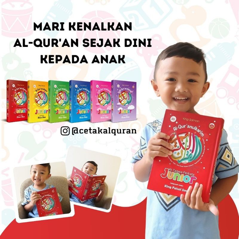 Alquran King Salman Junior Quran Anak Cover Nama Full Color