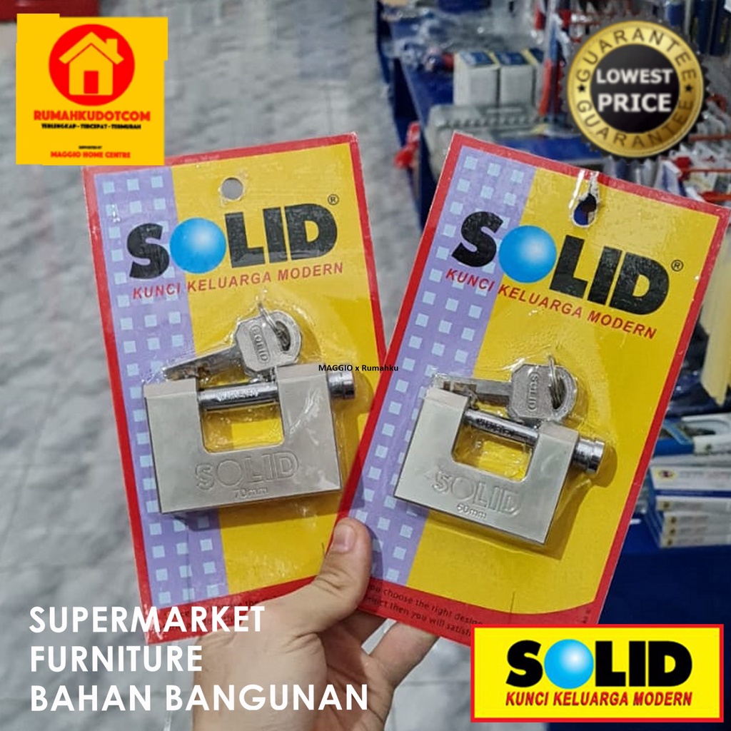 GEMBOK RUMAH BAJA KUAT- GEMBOK PAGAR RUMAH - KUNCI GEMBOK - 813 SERIES - SOLID