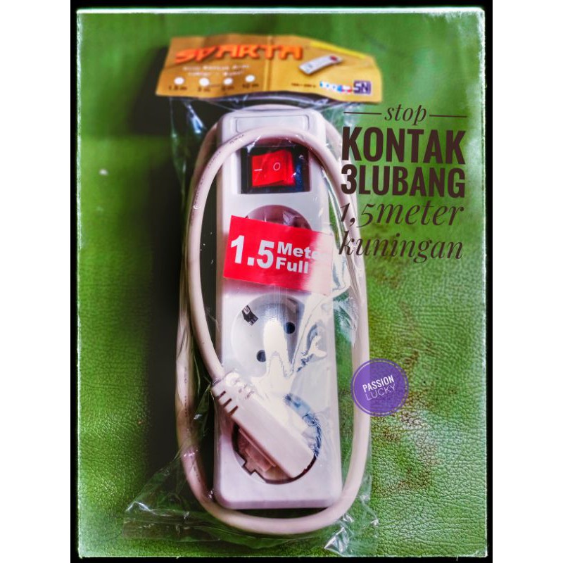 Stop kontak kabel 1.5meter 2lubang, 3lubang,4lubang,5lubang