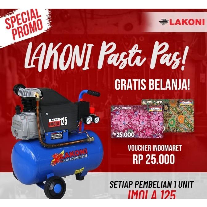 Kompresor Pumpa Angin Lakoni 1HP Imola125 Imola 125