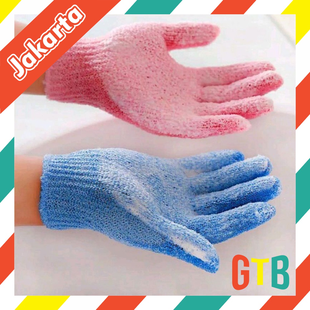 ❤GTB❤ Sarung tangan Mandi scruber Sarung Tangan Bath Glove Exfoliating Bath Gloves Sponge Spons R742