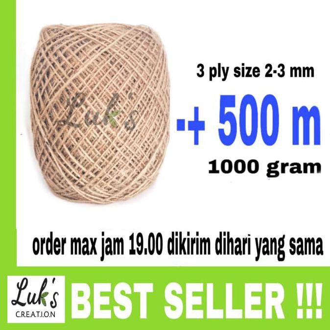 

PROMO Tali goni 3 ply murah kiloan - tali rami - jute rope - hemp rope