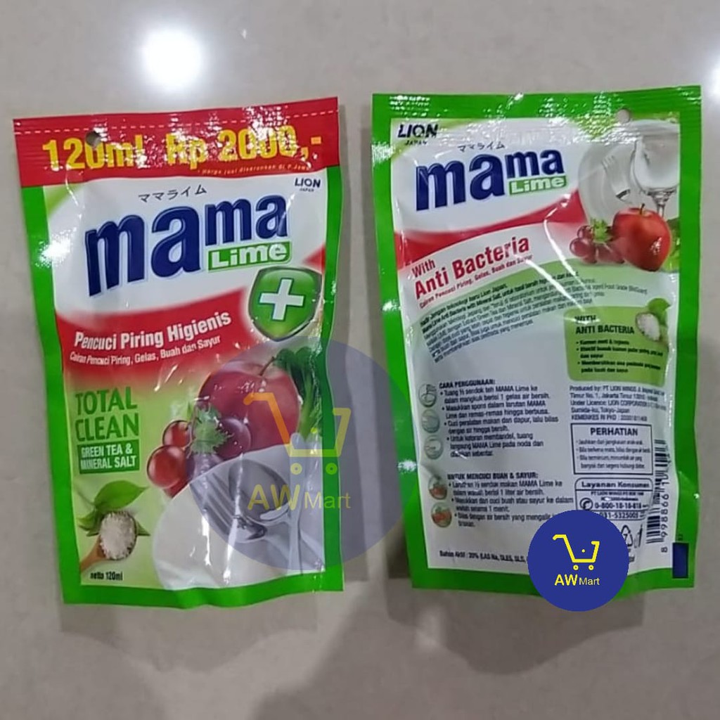 Mama Lemon  Rp2000  Sabun Cuci Piring 120ml REFILL (DARI PABRIK LANGSUNG)