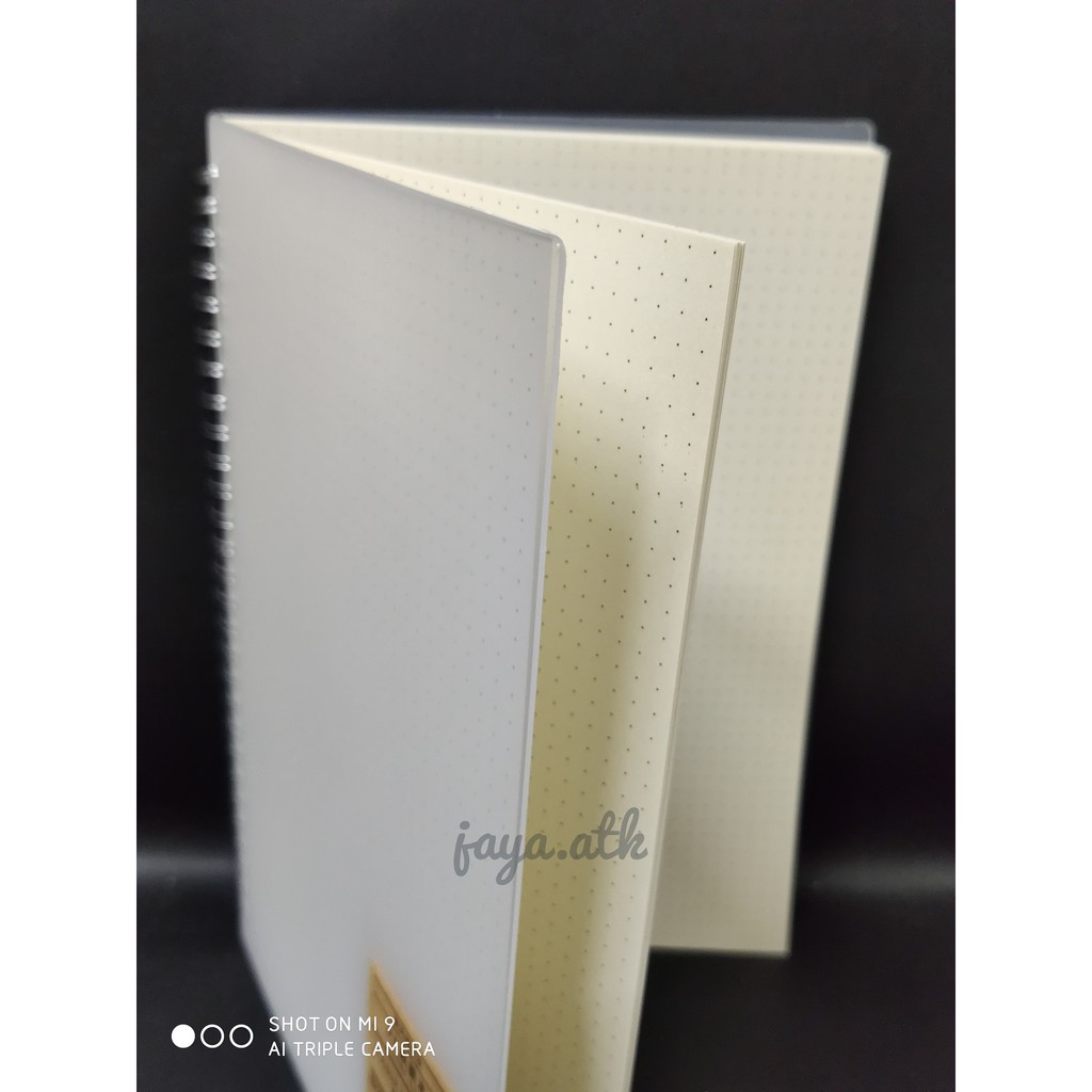 BUKU TULIS CATATAN RING SPIRAL NOTEBOOK B5 KERTAS DOTTED 80 LEMBAR BUKU LOOSE LEAF RING DOTTED