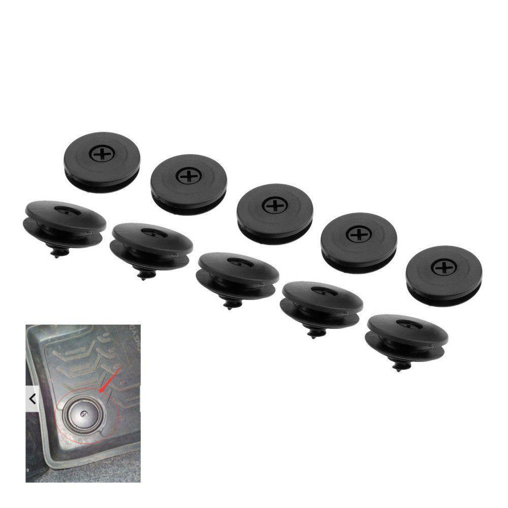 Preva 10pcs Gesper Alas Lantai Mobil Penjepit Tetap Praktis Floor Mats Fastener Clips