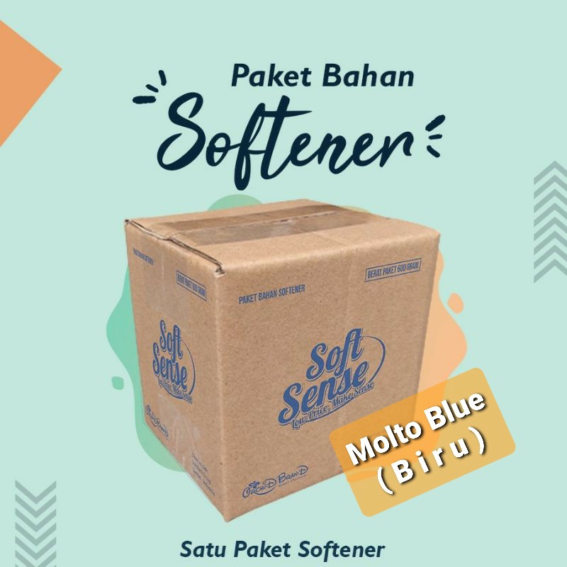 PAKET BAHAN Pelembut & Pewangi - SOFTSENSE wangi MOLTO BLUE - pelembut&pewangi pakaian cuci laundry