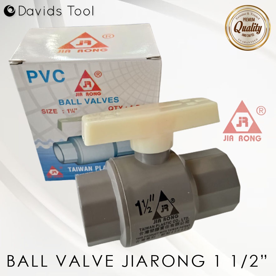 Stop Kran Ball Valve Pvc Jiarong 11/2 Inch