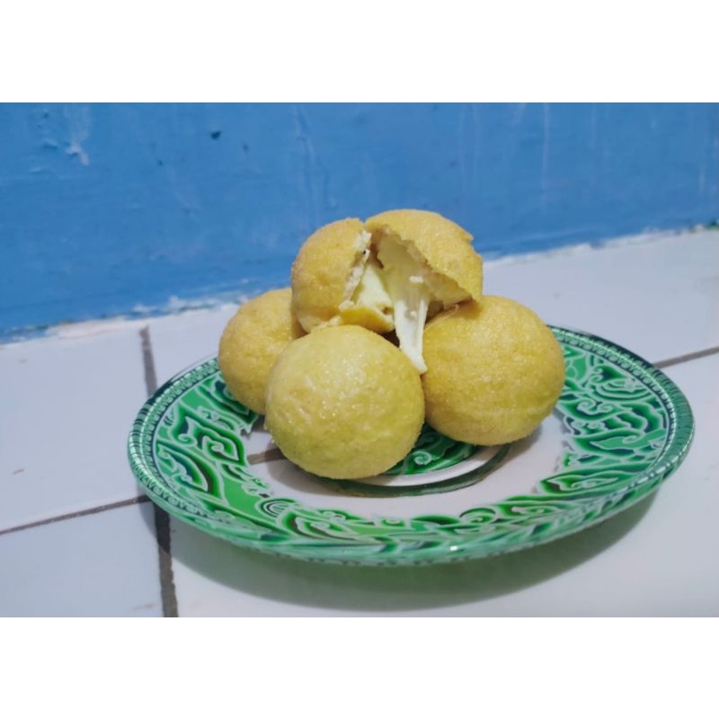 

TaBuMa (Tahu Bulat Mozarella) 1pcs Mika isi 4 Tahu Bulat Mozarella
