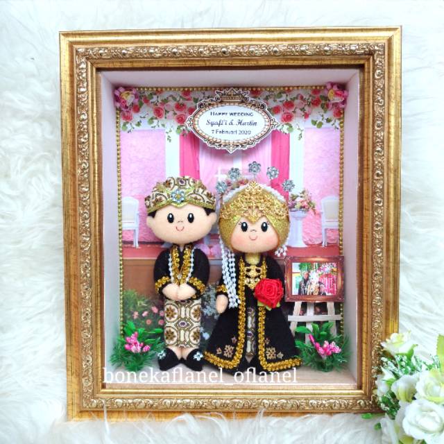 Boneka Pengantin Jawa modif siger