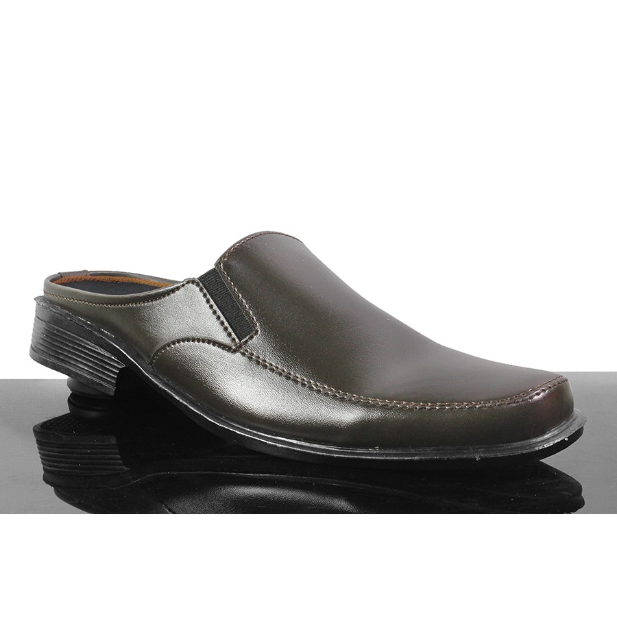 Sepatu PantofeL Pria Crocodile Nopo Coklat Bustong