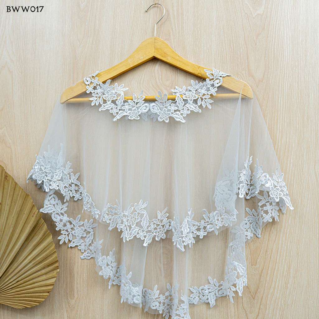 [PALING LARIS] CARDIGAN BRIDAL AKSESORIS PENGANTIN PESTA RENDA BWW017