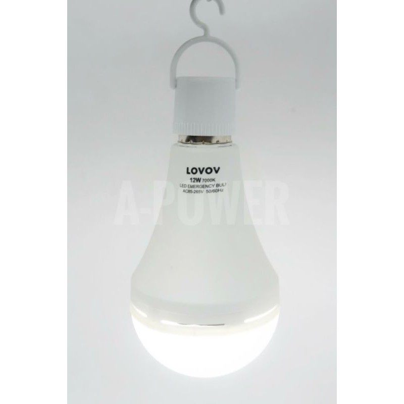 Lovov - Lampu LED Emergency Magic AC / DC 12W (Putih)