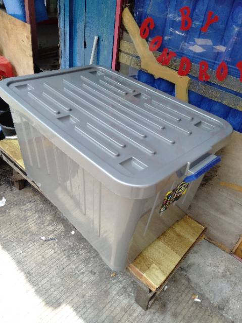 Container Box 140 Liter Silver ( Khusus Ekspedisi)