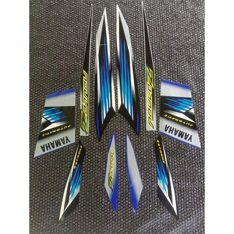 Striping nouvo z biru 2005 sticker nouvo stiker nouvo z list body nouvo z biru silver stiker body