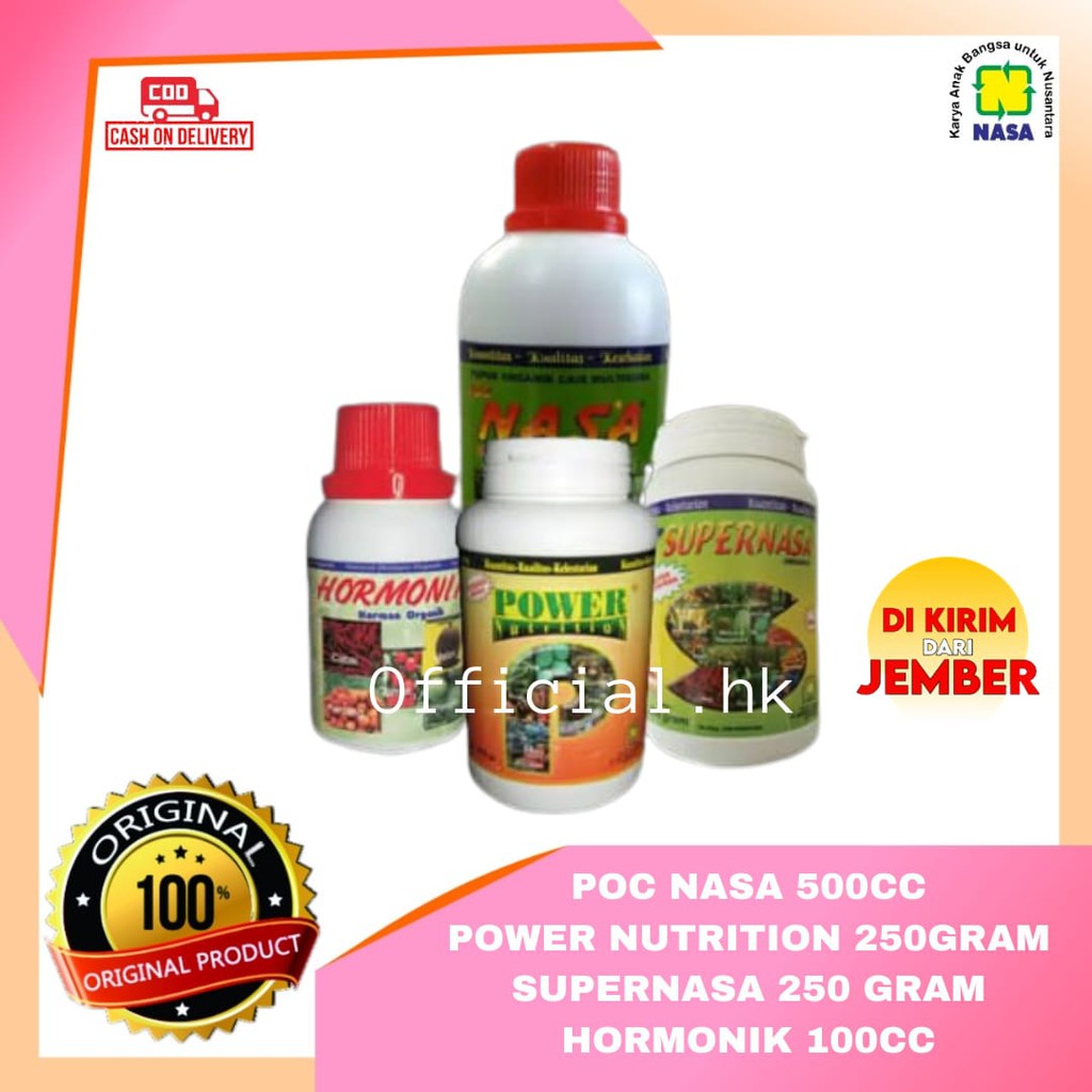 Jual Paket Pupuk Nasa In Pupuk Organik Hormonik Cc Poc Nasa Cc Sprk Pwrk