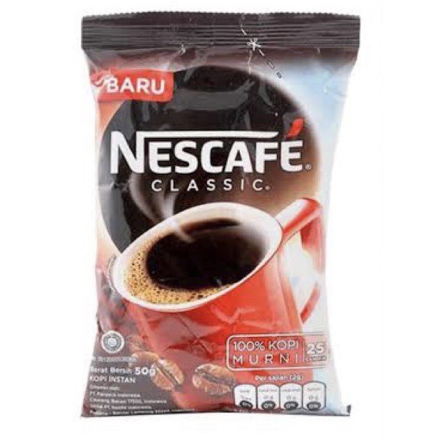 Nescafe Classic Pouch 50gr, 100gr