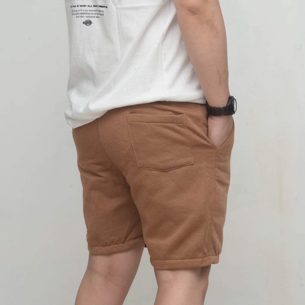 Wengkie.id / Boardshort / celana pendek pria / celana pendek wanita / celana casual / celana pendek murah / Warna Mocca