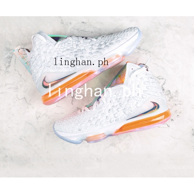 lebron james orange shoes