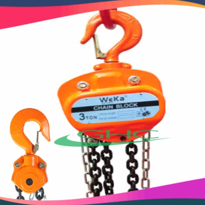DLN | Chain Block Weka 3 Ton 15 Meter Takel Chain Block Germany