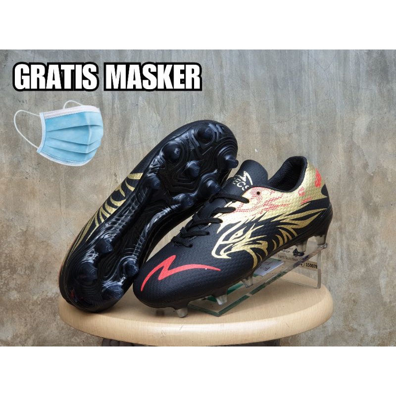 SEPATU BOLA ANAK SPECS GARUDA ATTACK TERBARU / SEPATU BOLA JUNIOR SPECS GARUDA ATTACK BLACK GOLD