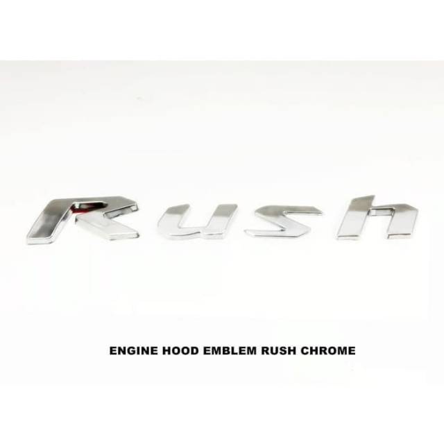 Emblem kap mesin rush engine hood Toyota Rush chrome