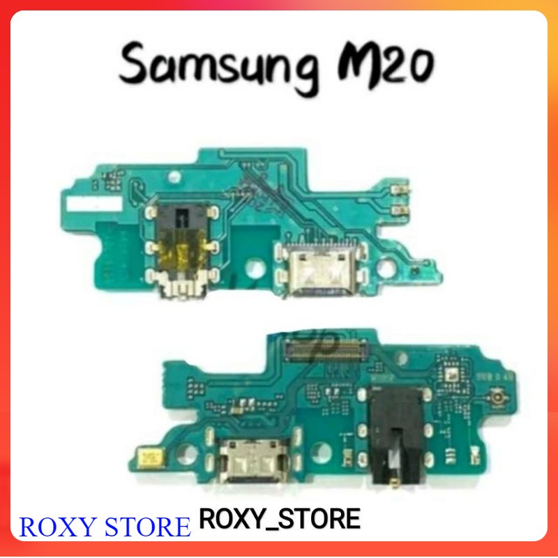 Board Charger Papan Cas Headset Hansfree PCB Samsung Galaxy M20 M205 Mic