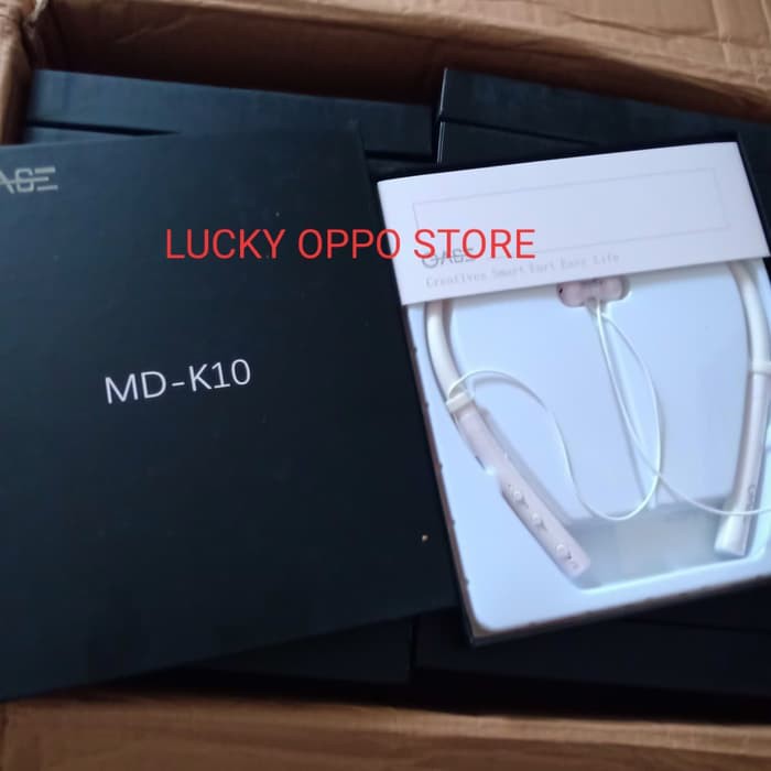 Terbaru Headset Neckband Bluetooth OASE MD-K10 ORIGINAL BY OPPO