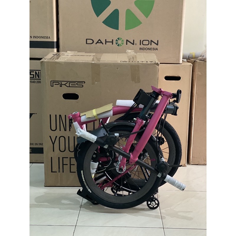 New Sepeda Lipat Element Pikes Gen 2 Grey Pink Pevita Pearce Edition